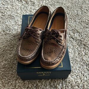 Sperry Bronze boat shoes